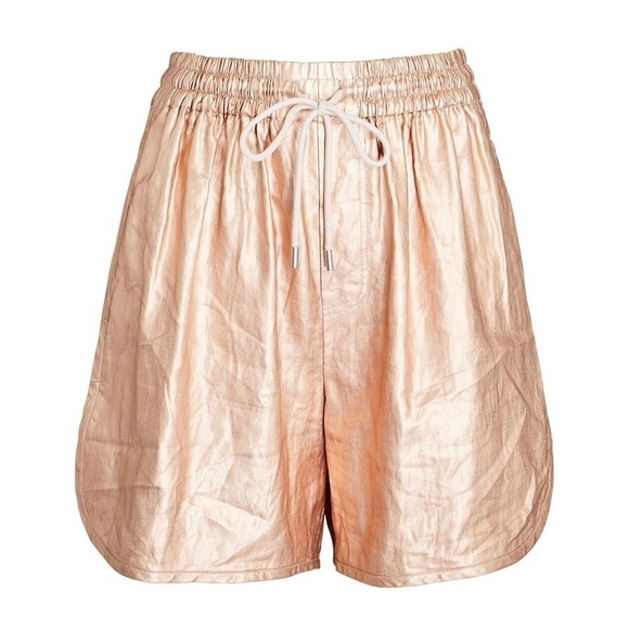 A.L.C. Metallic Gold Ryder Boxer Shorts size small - Picture 2 of 11